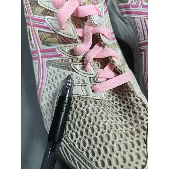 Asics Gel Kayano 16 Womens 9.5 Running Shoes Pink Silver White T050N - Picture 12 of 16